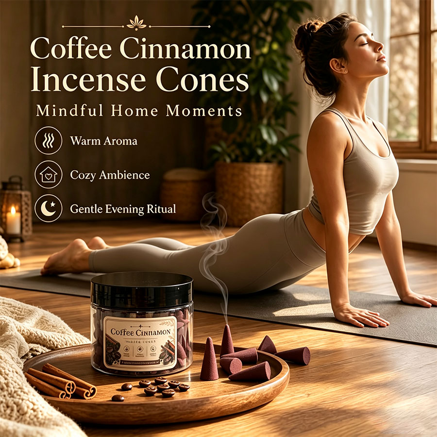 Premium coffee-flavored incens - Home Fragrance Jar ulasan dan harga