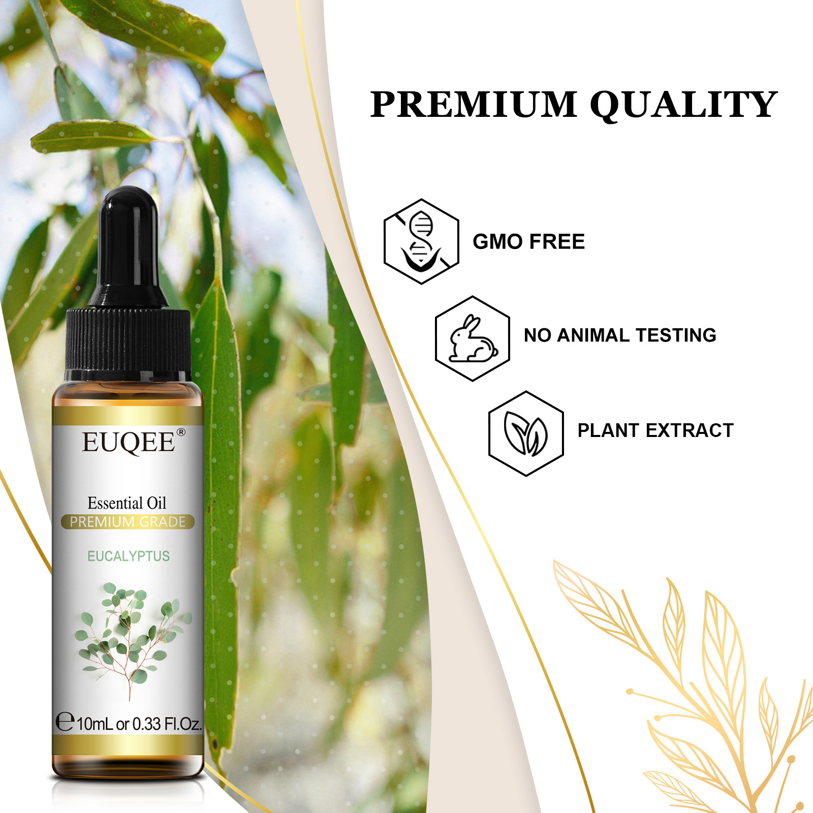 EUQEE 10ML Natural Essential O - Home Fragrance Eucalyptus ulasan dan harga