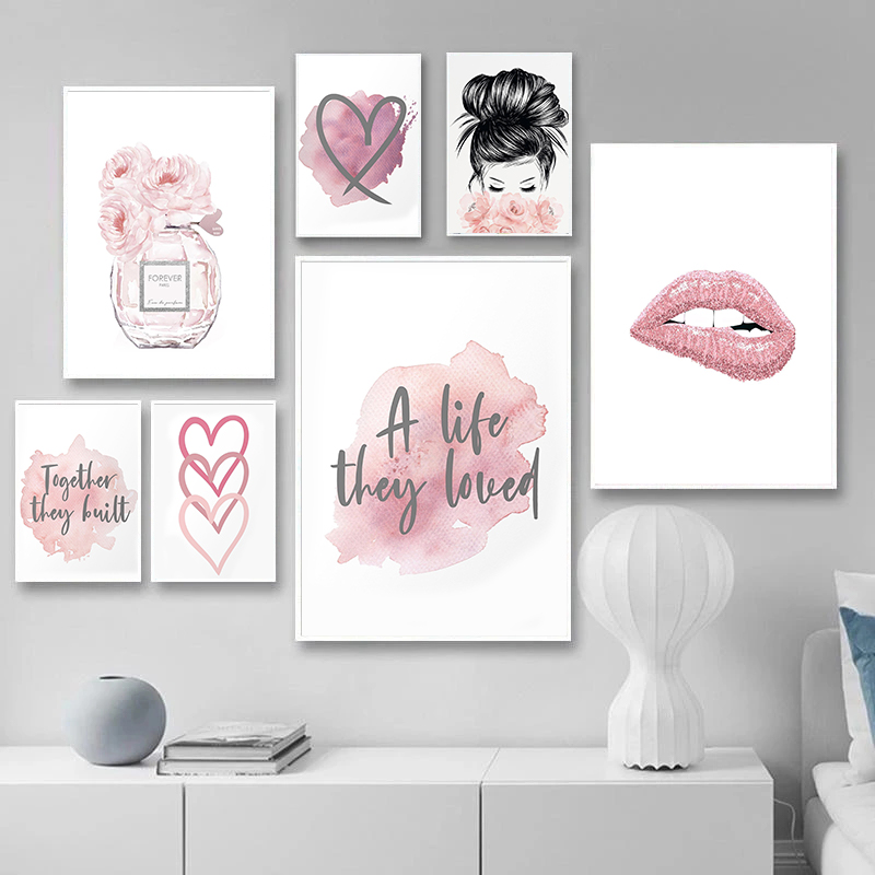 Fashion Simple Pink Love perfu - Home Fragrance Room Spray ulasan dan harga