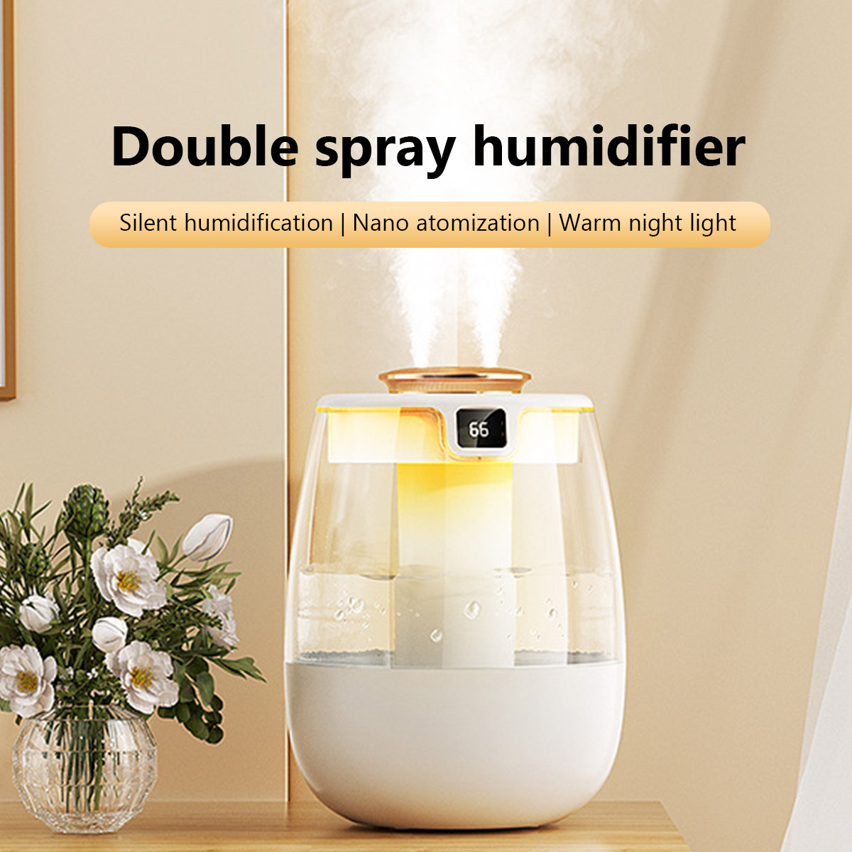 1.3L Air Humidifier Double Spr - Home Fragrance Room Spray ulasan dan harga