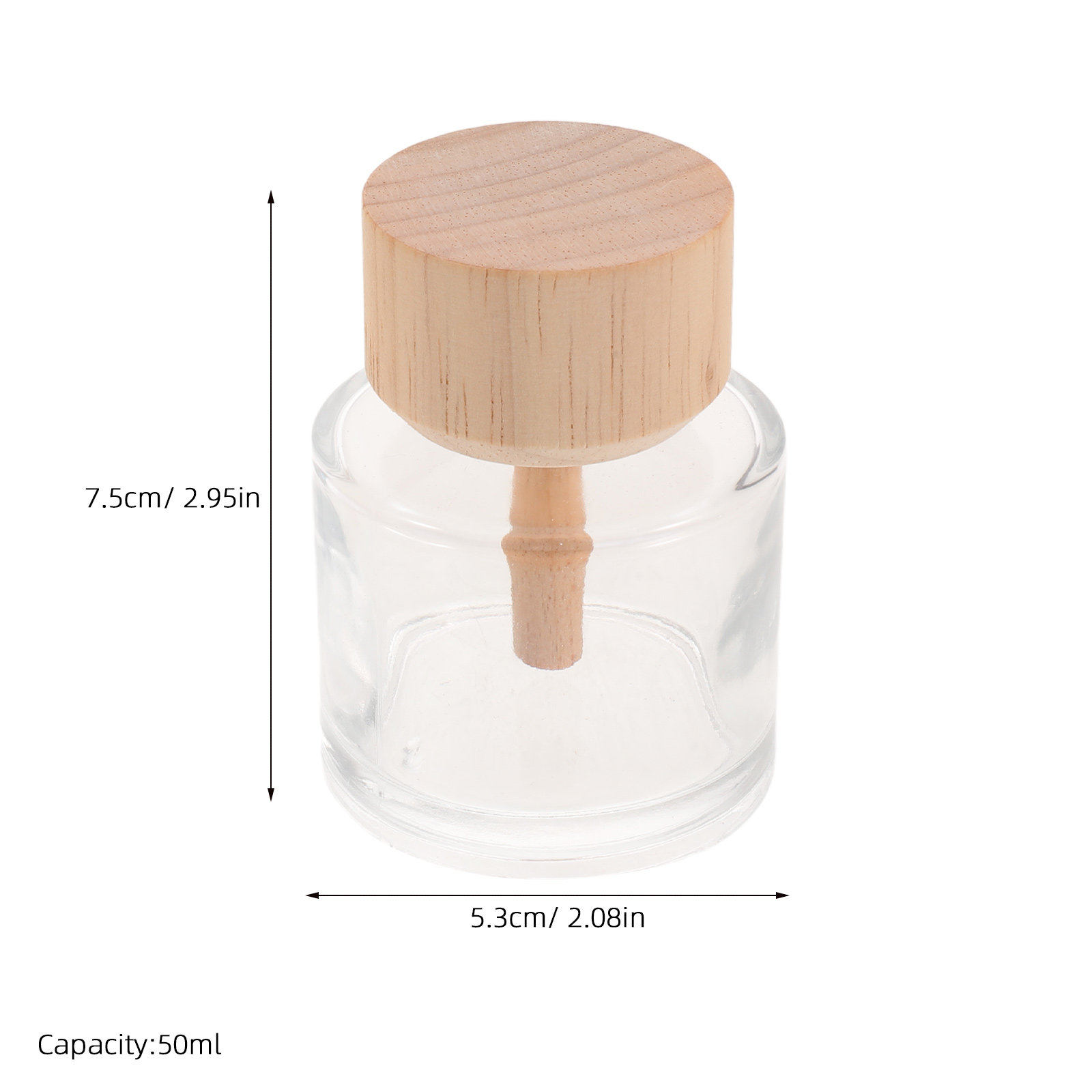 2Pcs Clear Glass Reed Diffuser - Home Fragrance Jar ulasan dan harga